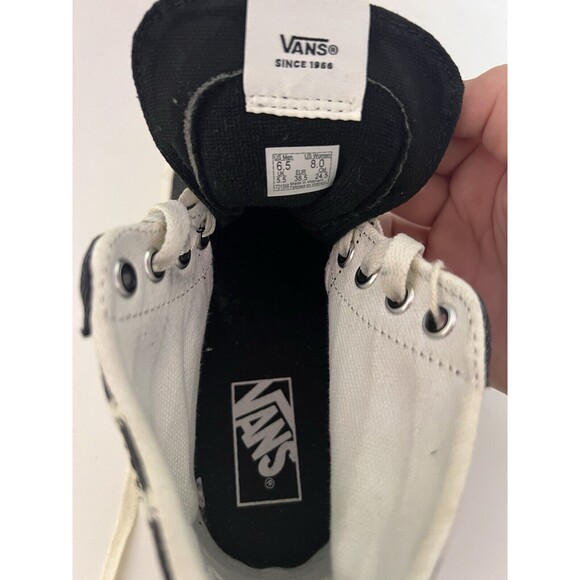 Vans Unisex Denim Sk8-Hi Tapered Stackform Sneakers, M6.5, W8.0 - Picture 7 of 9